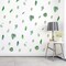 Leaf Wall Decals,64 PCS Removable Tropical Plants Tree Leaves Stickers (Green Leaves)
